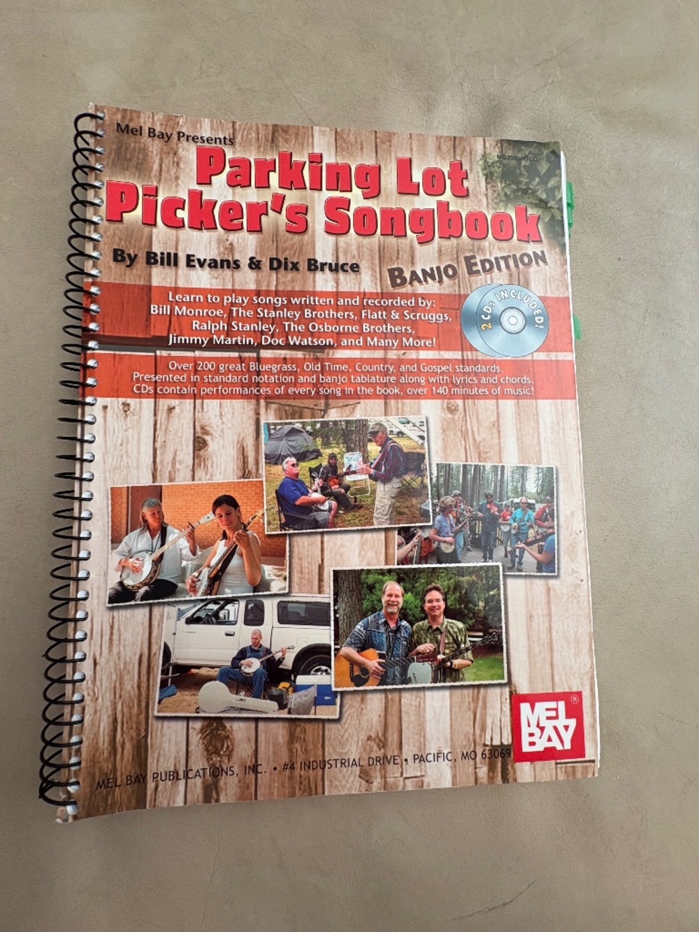 MUSIC & SONG BOOK - "PARKING LOT PICLER'S SONGBOOK"  BANJO EDITION